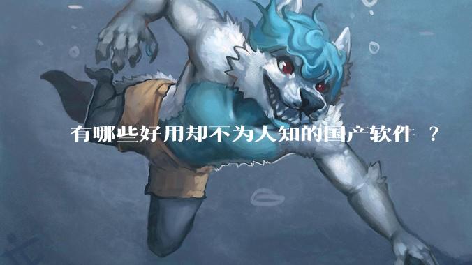 有哪些好用却不为人知的国产软件 ？